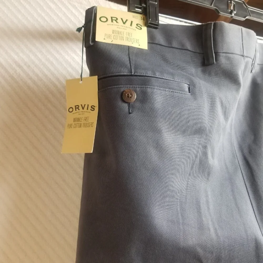 795 - Orvis 34W 30L Cuffed Trousers - Picture 5 of 6